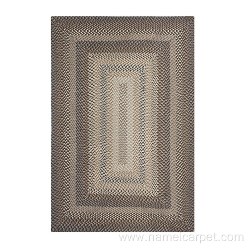 large size braided woven wool living room rugs